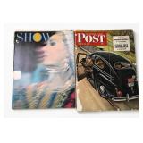 SHOW 1963 & Saturday Evening Post 1945 Magazines