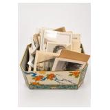 D. Mann Photograph Collection In Floral Tin