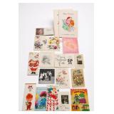 Vintage Greeting Card Lot, Christmas & Birthday