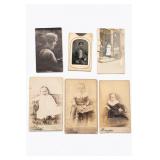 Six Cincinnati Portrait Cards, Shaw & Heinsauter