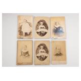 6 Antique Cincinnati Portrait Cabinet Cards