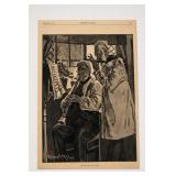 Edward R. King Practicing For The Festival 1884