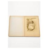 Antique Baby Portrait Photograph in Folder