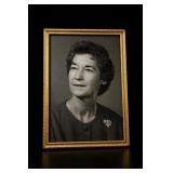 Vintage Brass Picture Frame With Portrait Photo