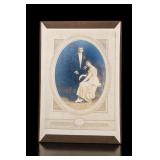 Antique Wedding Photograph In Folder Frame