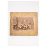 Antique Mounted School Class Photo