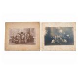 Antique School Class Photographs, Pair