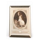 Vintage Wedding Photograph In Ornate Frame