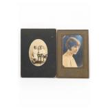 Two Antique Portrait Photographs