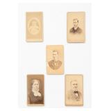 5 Victorian Cabinet Card Portraits