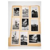 Vintage Black & White Photograph Lot, 9 Photos