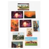 Vintage Scenic & Travel Postcard Lot, 10 Cards