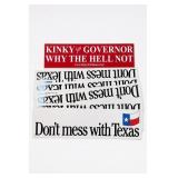Kinky Friedman Campaign Sign Lot