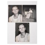 Framed Photograph Collage of Woman, 3 Images