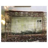 Three Rusted Iron Scrollwork Panels