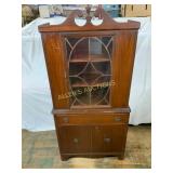 Mahogany China Cabinet with Glass Door