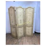 Four-Panel Hand-Painted Folding Screen