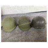 3 GI Helmets with Liners