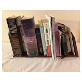Wooden Bookend Set with Assorted Books and Noteboo