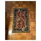 Shaw Rug with Floral Pattern