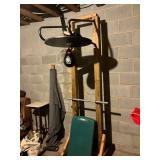 Wooden Speed Bag Platform with Pull-Up Bar