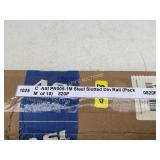 Pack of 10 ASI PR005-1M Steel Slotted DIN Rails