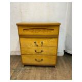Mid-Century Wood Veneer Chest of Drawers