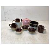 McCoy Pottery Lot of 8 Items, Various Designs
