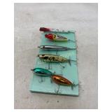 6 Fishing Lures in Assorted Designs