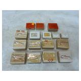 Boxes of Fishing Hooks in Various Sizes