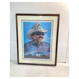 Framed Print of Richard Petty Signed by Dickie Kel