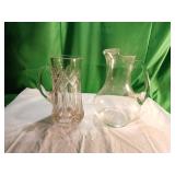 Cut Glass and Clear Glass Pitchers Cut Glass and Clear Glass Pitchers