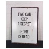 Humorous Metal Sign with Text Design Humorous Metal Sign with Text Design