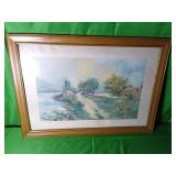 Framed and Matted Landscape Art Print Framed and Matted Landscape Art Print