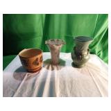 Three Decorative Ceramic Vessels Three Decorative Ceramic Vessels