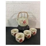 Ceramic Teapot Set with Four Cups and Stand Ceramic Teapot Set with Four Cups and Stand