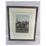 Framed and Matted Artwork A Chukka Framed and Matted Artwork A Chukka