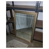 Rectangular Wall Mirror with Gold-Tone Frame Rectangular Wall Mirror with Gold-Tone Frame