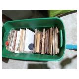 Tote of Over 80 33 RPM Vinyl Records Tote of Over 80 33 RPM Vinyl Records