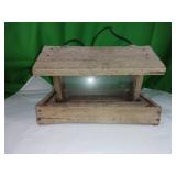 Wooden Bird Feeder with Clear Panels Wooden Bird Feeder with Clear Panels