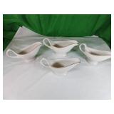 Four Ceramic Gravy Boats Four Ceramic Gravy Boats