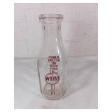 Weiss Dairy Glass Milk Bottle Weiss Dairy Glass Milk Bottle