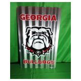 Georgia Bulldogs Corrugated Tin Sign Georgia Bulldogs Corrugated Tin Sign