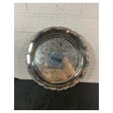 Silver-Plated Round Serving Tray by Oneida Silver-Plated Round Serving Tray by Oneida