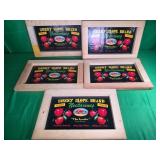 5 Wooden Produce Signs 5 Wooden Produce Signs