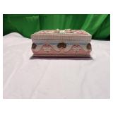 Painted Ceramic Jewelry Box with Mirror Painted Ceramic Jewelry Box with Mirror