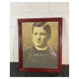 Framed Sepia-Tone Portrait Photograph Framed Sepia-Tone Portrait Photograph