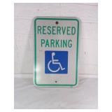 Reserved Handicapped Parking Sign