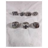 7 Mens Motorcycle-Themed Rings