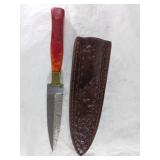 Damascus Steel Dagger with Sheath